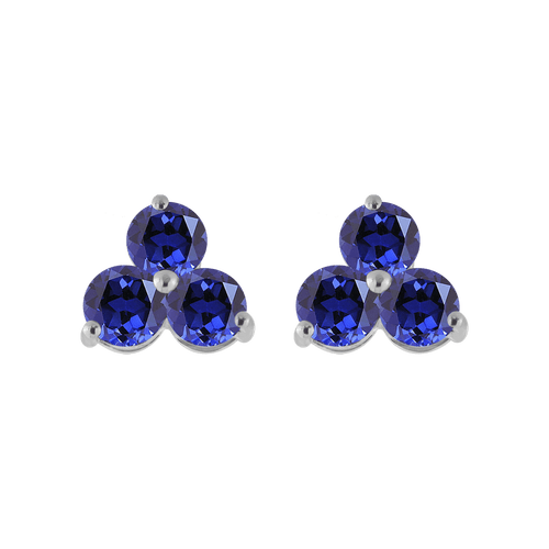 Aretes Danae con zafiro - KLAMORE