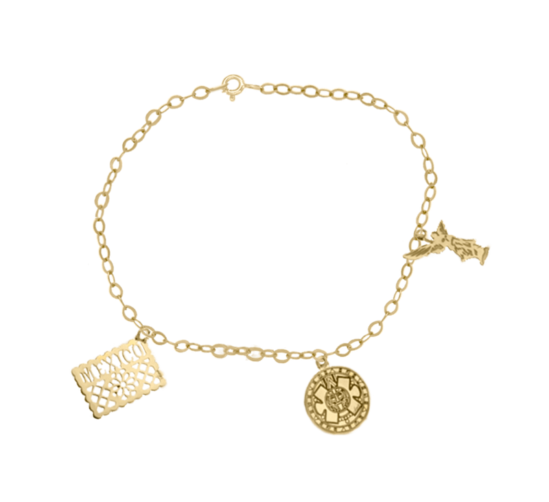 Pulsera charms México Lindo - KLAMORE