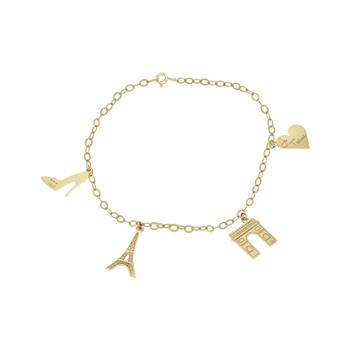 Pulsera charms París - KLAMORE