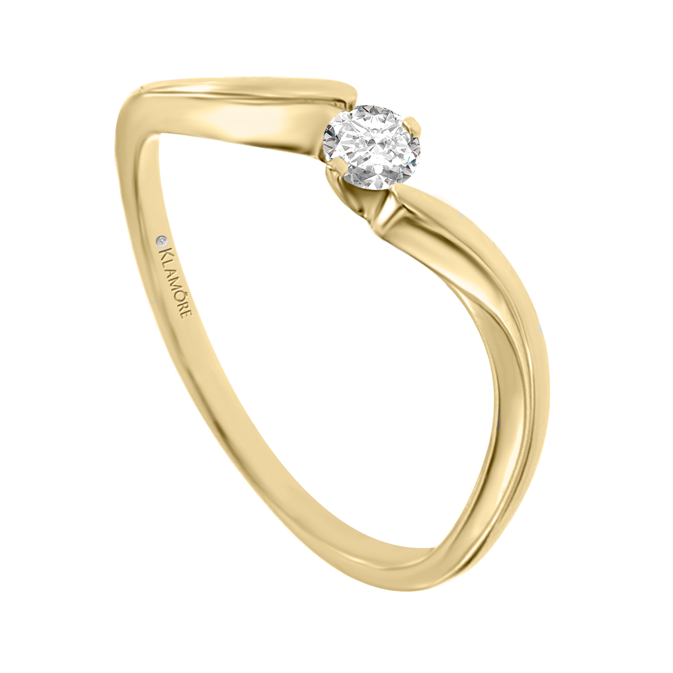 Anillo Solitario de oro modelo M062